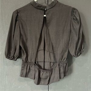 HYFVE black, backless blouse - size L